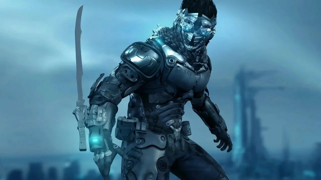 Futuristic gaming character